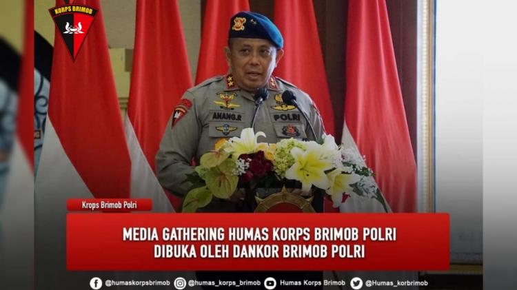 PID Brimob Polda Riau Menghadiri Media Gathering Humas Korps Brimob Polri Tahun 2022