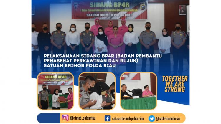 Sebelum Menikah, 4 Personel Satbrimob Polda Riau Mengikuti Sidang Nikah BP4R