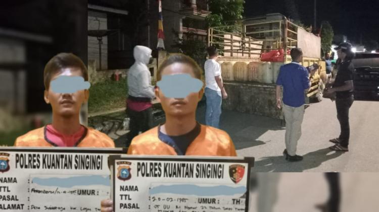 Dua Orang Pelaku Penyalahgunaan BBM Bersubsidi, Ditangkap Satreskrim Polres Kuansing
