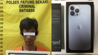 Maling iPhone, Pelaku Ditangkap Unit Reskrim Polsek Payung Sekaki Saat Bermain Diwarnet