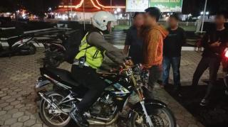 Satlantas Polresta Pekanbaru, Amankan 39 Motor Balap Liar 