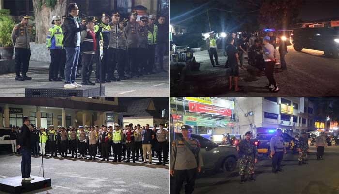 Cegah Street Crime dan Balap Liar, Polresta Pekanbaru dan Polsek Jajaran Gelar Patroli Skala Besar