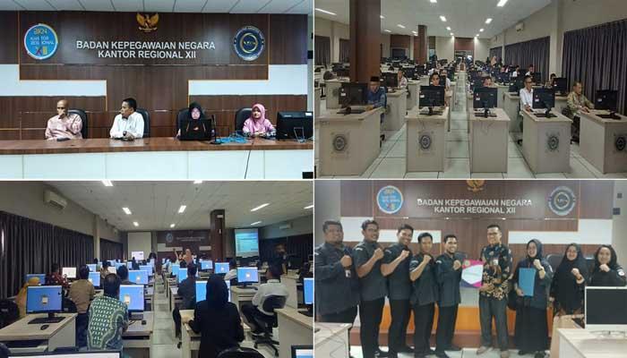 Tiga Peserta Tak Ikut Ujian, 65 Calon Anggota Bawaslu Riau Ikuti Tes CAT di BKN Regional XII