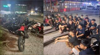 Polresta Pekanbaru Amankan 29 Unit Sepeda Motor dan Puluhan Remaja Dalam Operasi Blue Light Patrol