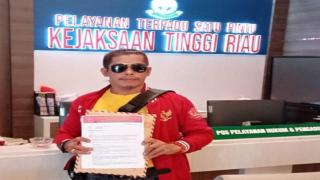 SPKN Laporkan Tiga Paket Proyek Dinas PUPR Rohil ke Kejati Riau